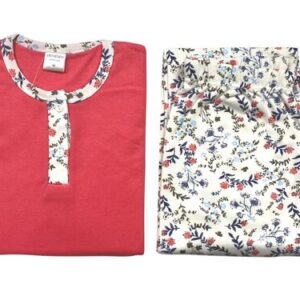 PIJAMA ALGODON AFELPADO MUJER ENTREDOS 5032